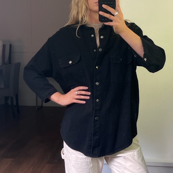 Black Canvas Light Jacket - Picture 3 of 6